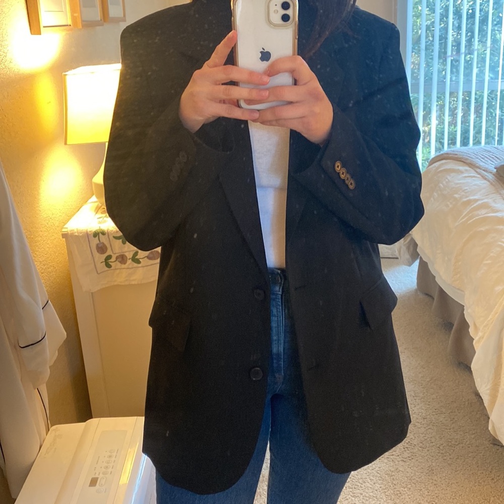 Aritzia oversized black blazer size medium